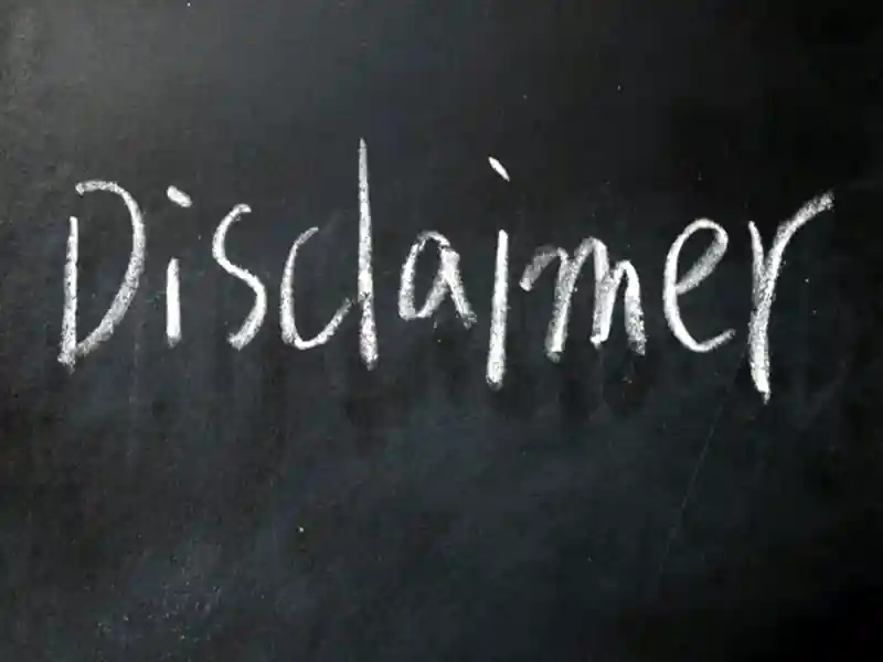 disclaimer