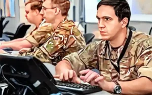 soldiers, computer