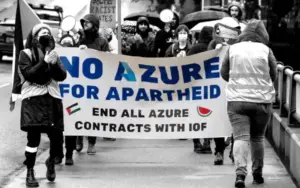 Microsoft protest