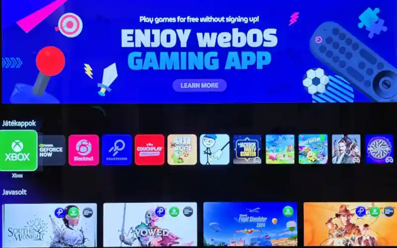 Lg webos gaming portal