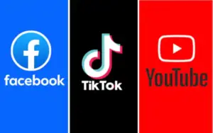 Facebook TikTok YouTube