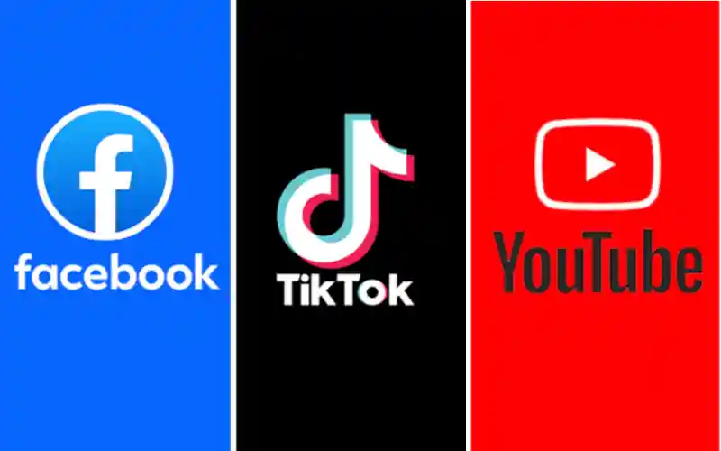 Facebook TikTok YouTube