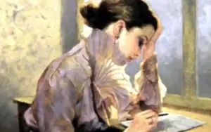 Lydia Timoshenko: Tatyana's letter (Татьяна пишет письмо)