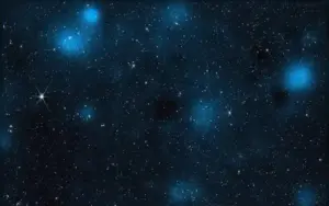 A detail of the map from NASA's James Webb Space Telescope shows dark matter in blue. Image source: NASA/STScI/J. DePasquale/A. Pagan