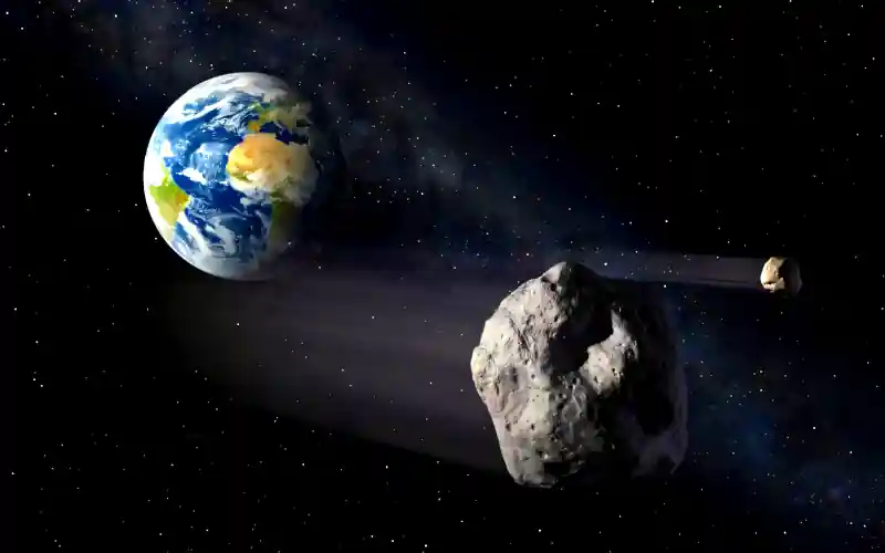 This artist's illustration shows asteroids moving in Earth's vicinity. The Vera Rubin Observatory's Legacy Survey of Space and Time will detect many more small rocks that are about to strike Earth, giving ample time for follow-up observations with other telescopes. Not only does this mean we'll learn more about the Near Earth Object population, but we will be able to recover more of them. Credit: ESA/P.Carril