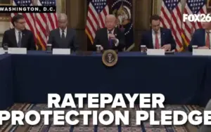 Trump ratepayer- rotection pledge