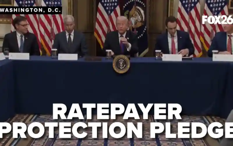 Trump ratepayer- rotection pledge